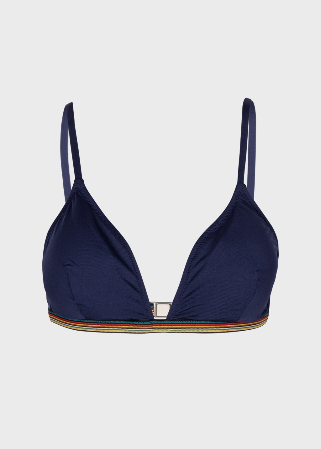 Women S Navy Signature Stripe Bikini Top