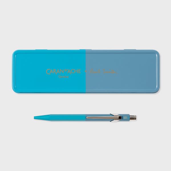 Caran D'ache Blue Caran D'ache + Paul Smith - 849 Two-Tone Ballpoint Pen,