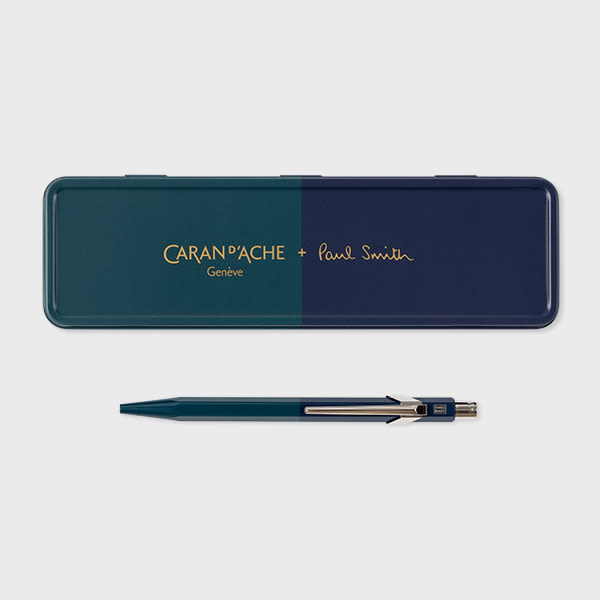 Caran D'ache Blue Caran D'ache + Paul Smith - 849 Green & Navy Ballpoint Pen
