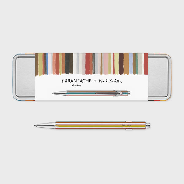 Caran D'ache Silver Caran D'ache + Paul Smith - 849 'Signature Stripe' Ballpoint Pen