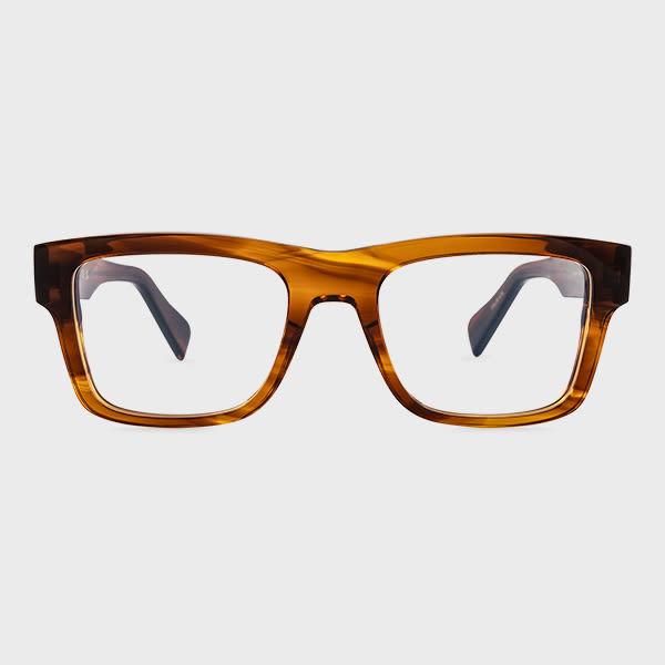 Paul Smith Striped Brown 'kimpton' Spectacles In Brown