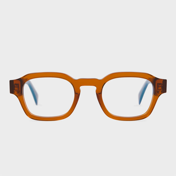 Paul Smith Transparent Brown 'lexton' Spectacles In Brown