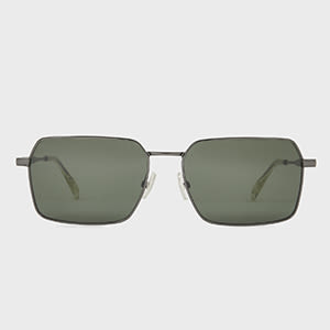 Paul Smith Gunmetal and Green 'Matheson' Sunglasses Multicolour