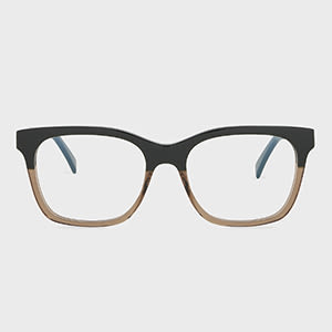 Paul Smith Green Transparent 'madron' Clip-on Spectacles Multicolour