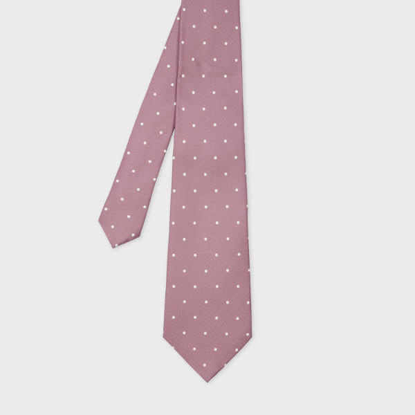 Paul Smith Mauve Polka Dot Tie Purple In Purple