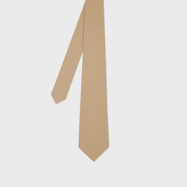 Paul Smith Cotton Beige Tie Brown In Brown
