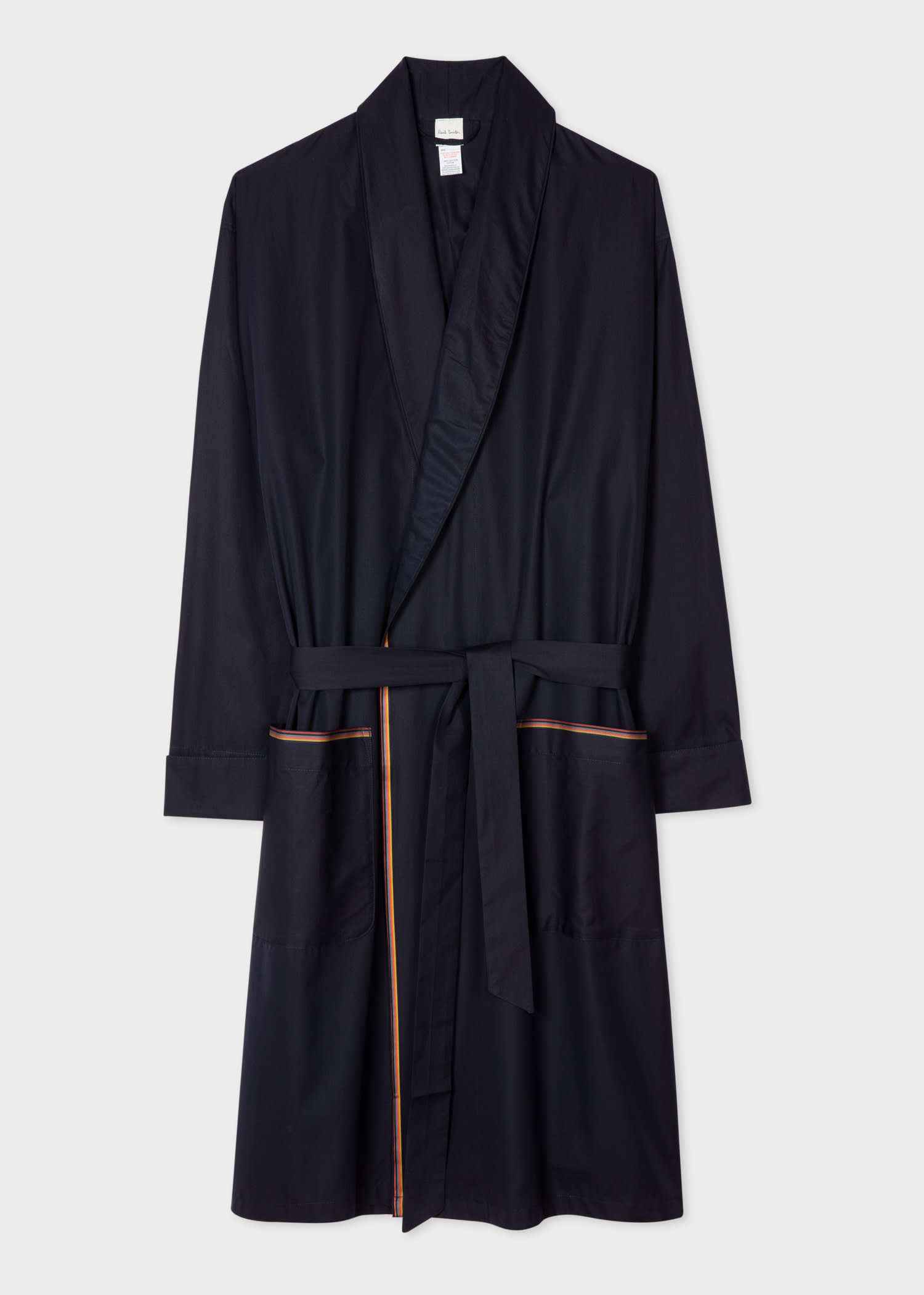 Paul Smith Dark Navy Cotton 'Artist Stripe' Dressing Gown Blue