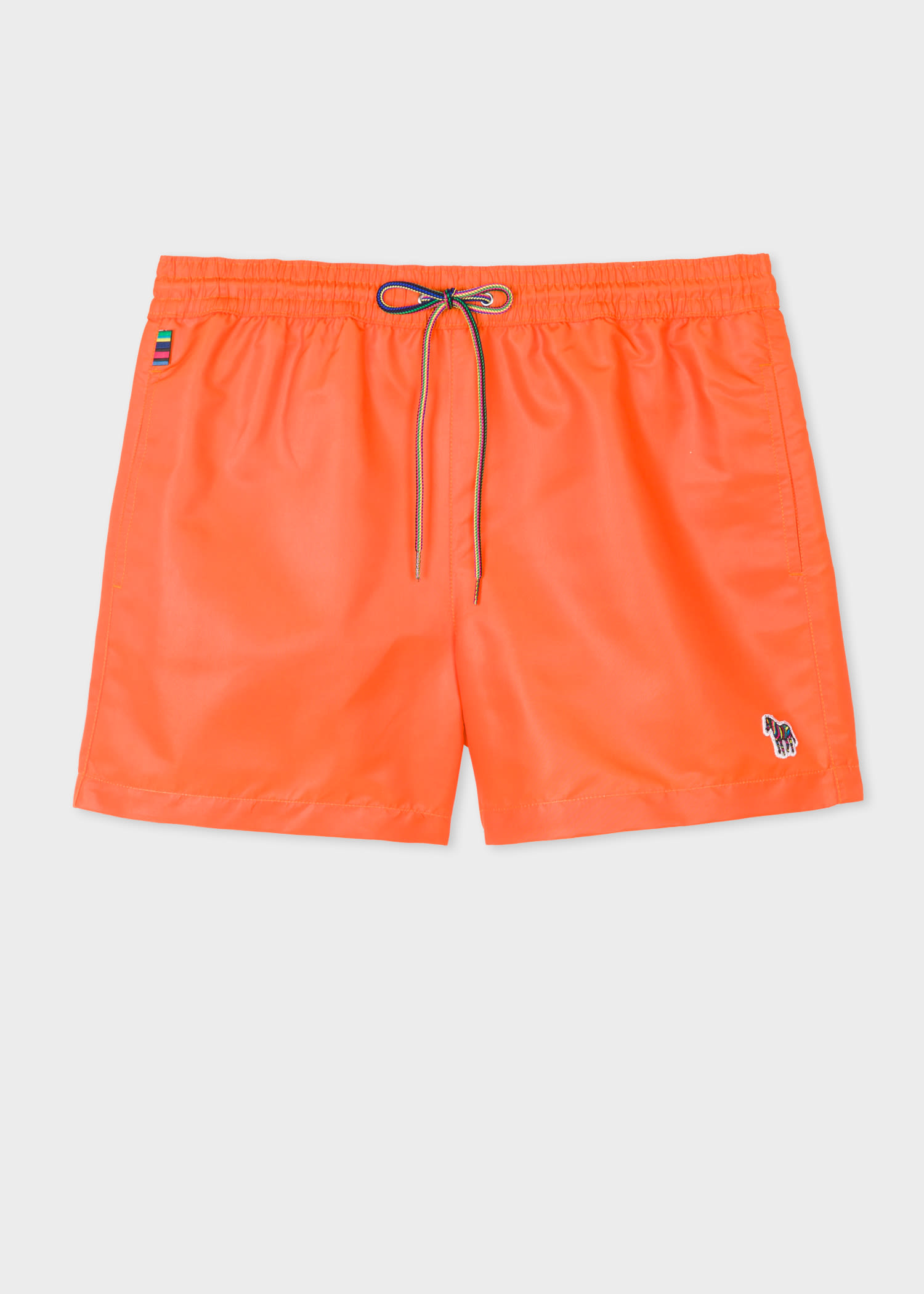 Paul Smith Bright Orange Zebra Logo Swim Shorts