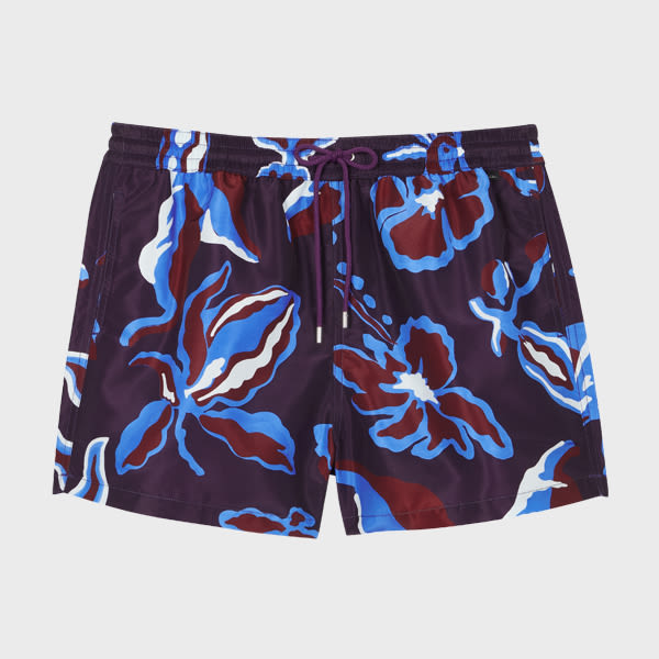 Paul Smith Dark Purple 'Bohemia' Swim Shorts