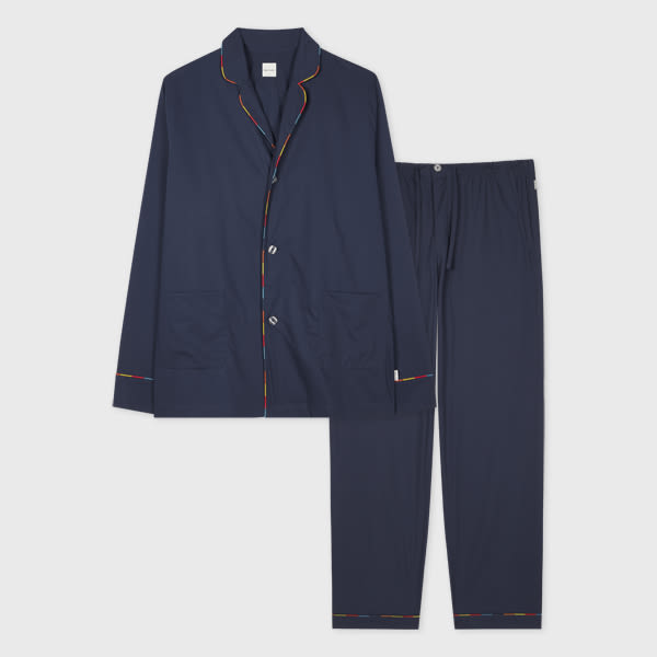 Paul Smith Blue 'Artist Stripe' Cotton Pyjama Set