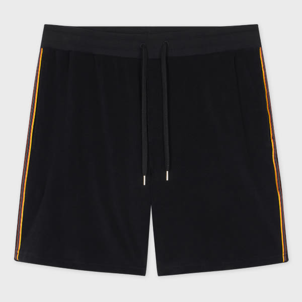 Paul Smith Black Towelling Lounge Shorts