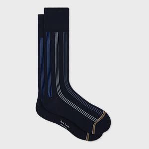 Paul Smith Green Contrasting Stripe Socks
