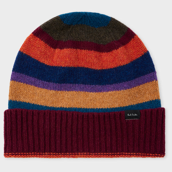 Paul Smith Wool Beanie Khalo In Multi