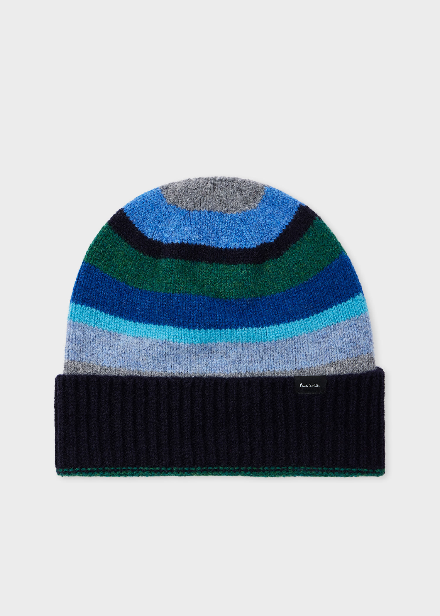 Paul Smith Wool Beanie Khalo In Blue