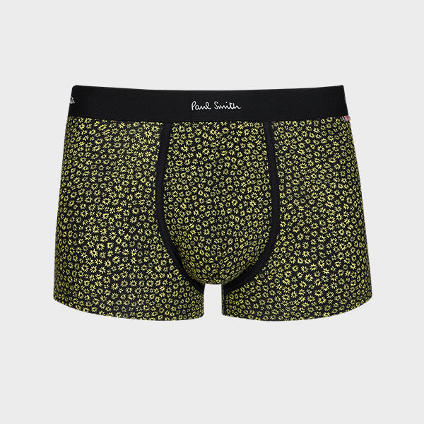 Paul Smith Black And Yellow 'Daisies' Boxer Briefs
