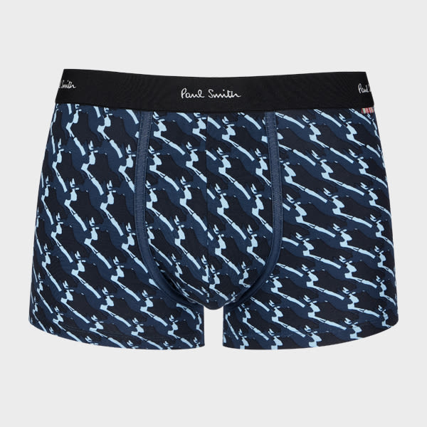 Paul Smith Navy 'jumping Rabbits' Boxer Briefs Blue