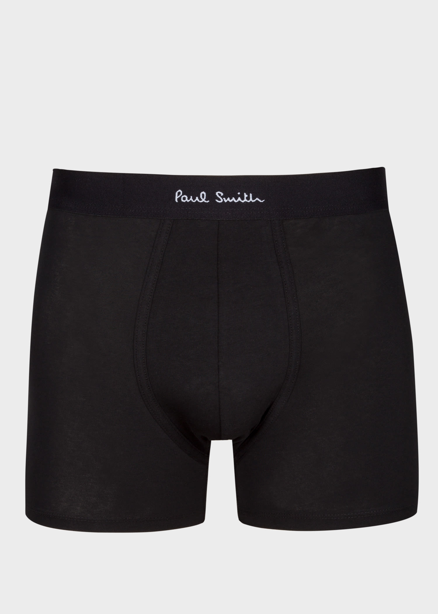 Paul Smith Black Long Boxer Briefs Three Pack In Black