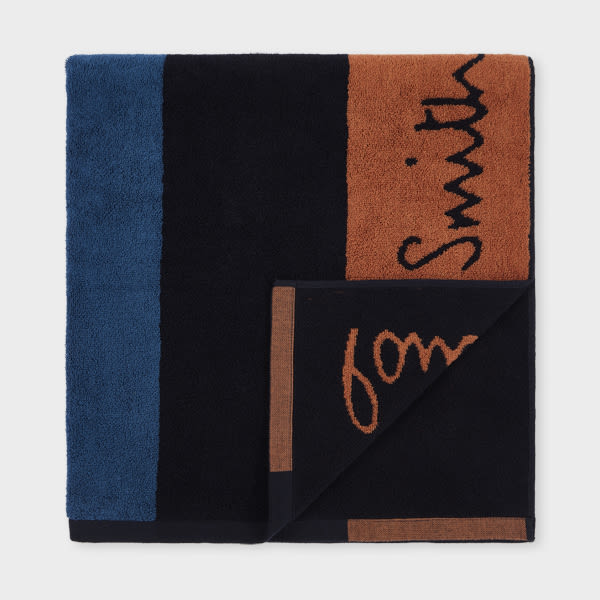 Paul Smith 'artist Stripe' Cotton Towel Multicolour In Multi
