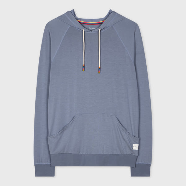 Paul Smith Light Blue Modal-Blend Lounge Hoodie