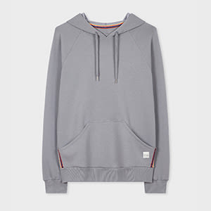 Paul Smith Grey Cotton-Blend 'Artist Stripe' Hoodie