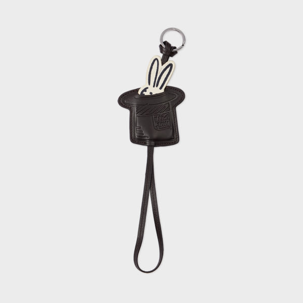 Paul Smith Multicolour 'Rabbit In A Hat' Leather Keyring