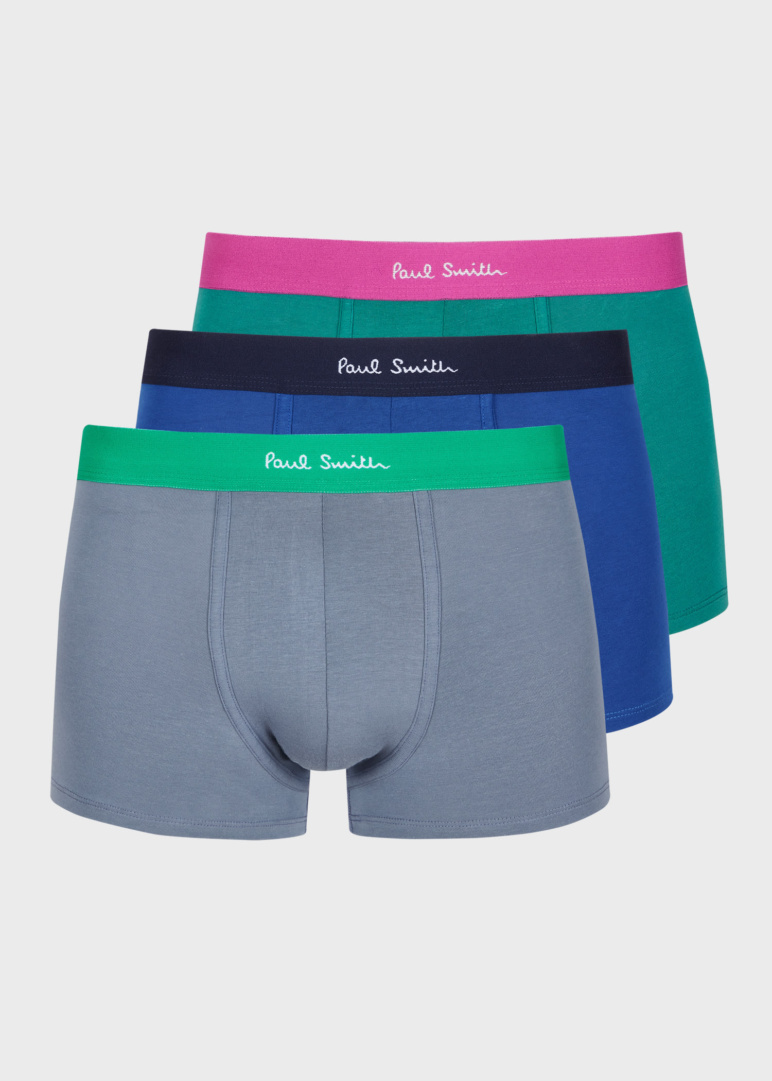 Paul Smith Mixed Organic Cotton Boxer Briefs Three Pack Multicolour In Multi