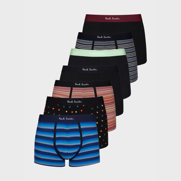 Paul Smith Mixed-pattern Boxer Briefs Seven Pack Multicolour