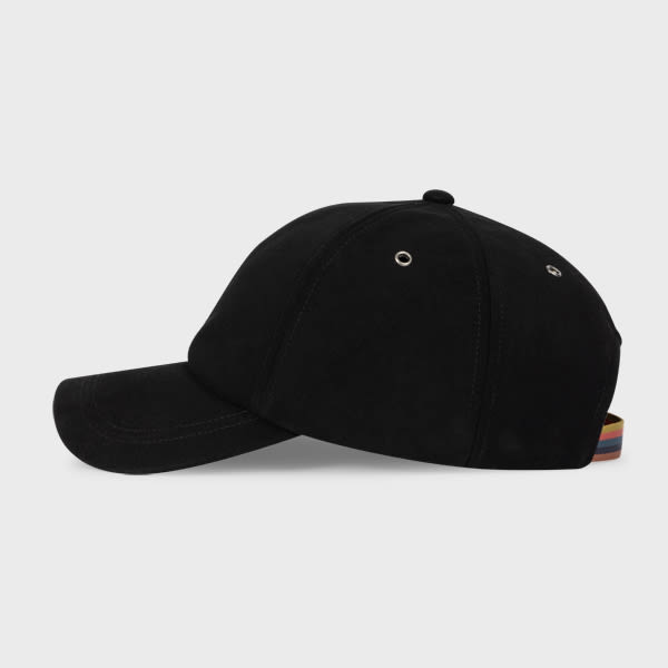 Paul Smith Black Suede Baseball Cap