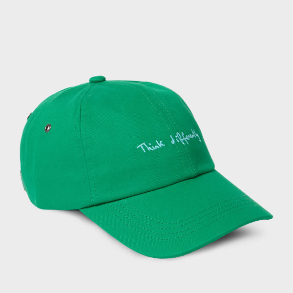 Paul Smith Green Cotton-twill Quote Cap