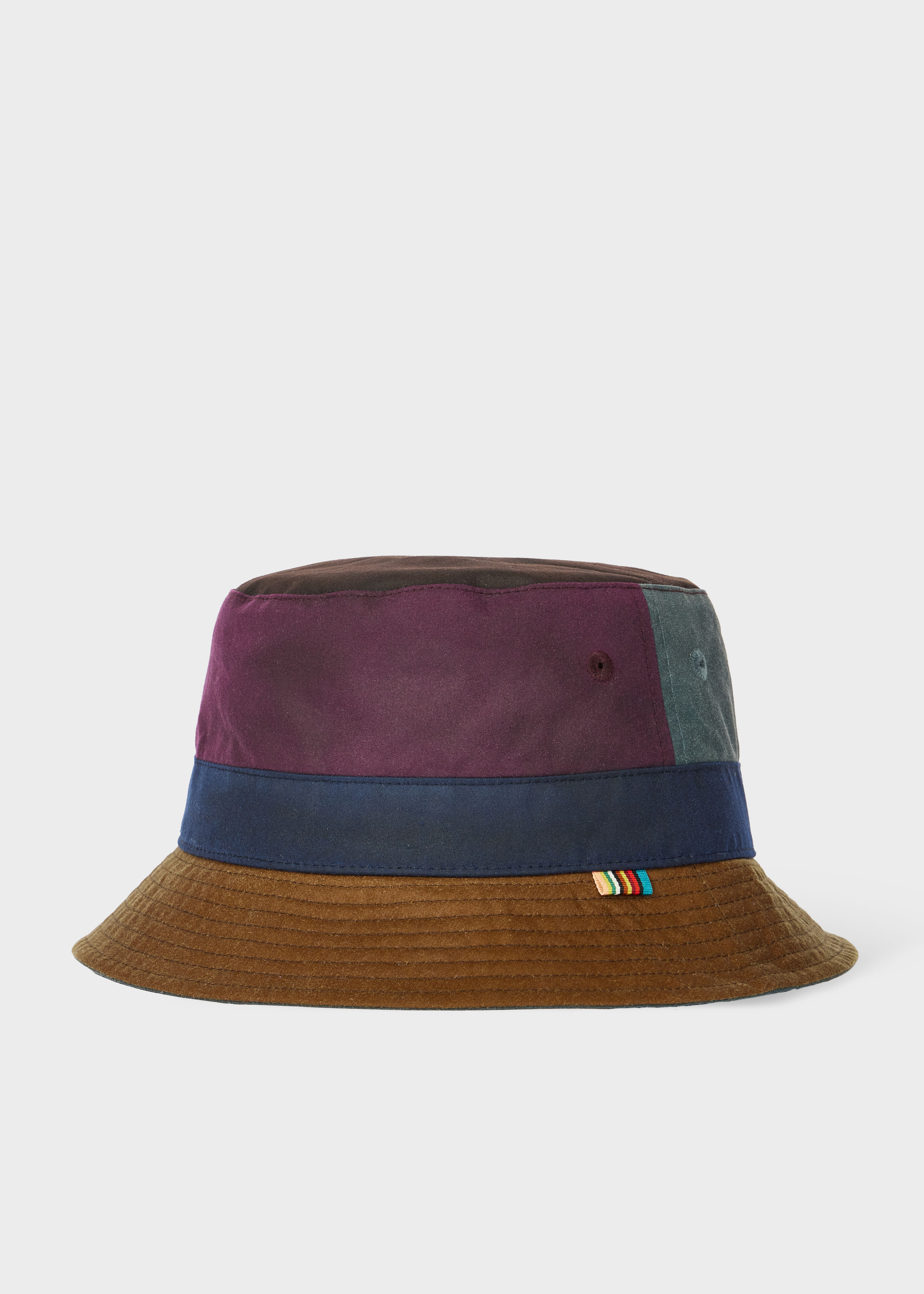 Paul Smith Loves Barbour - Waxed Cotton Bucket Hat Multicolour