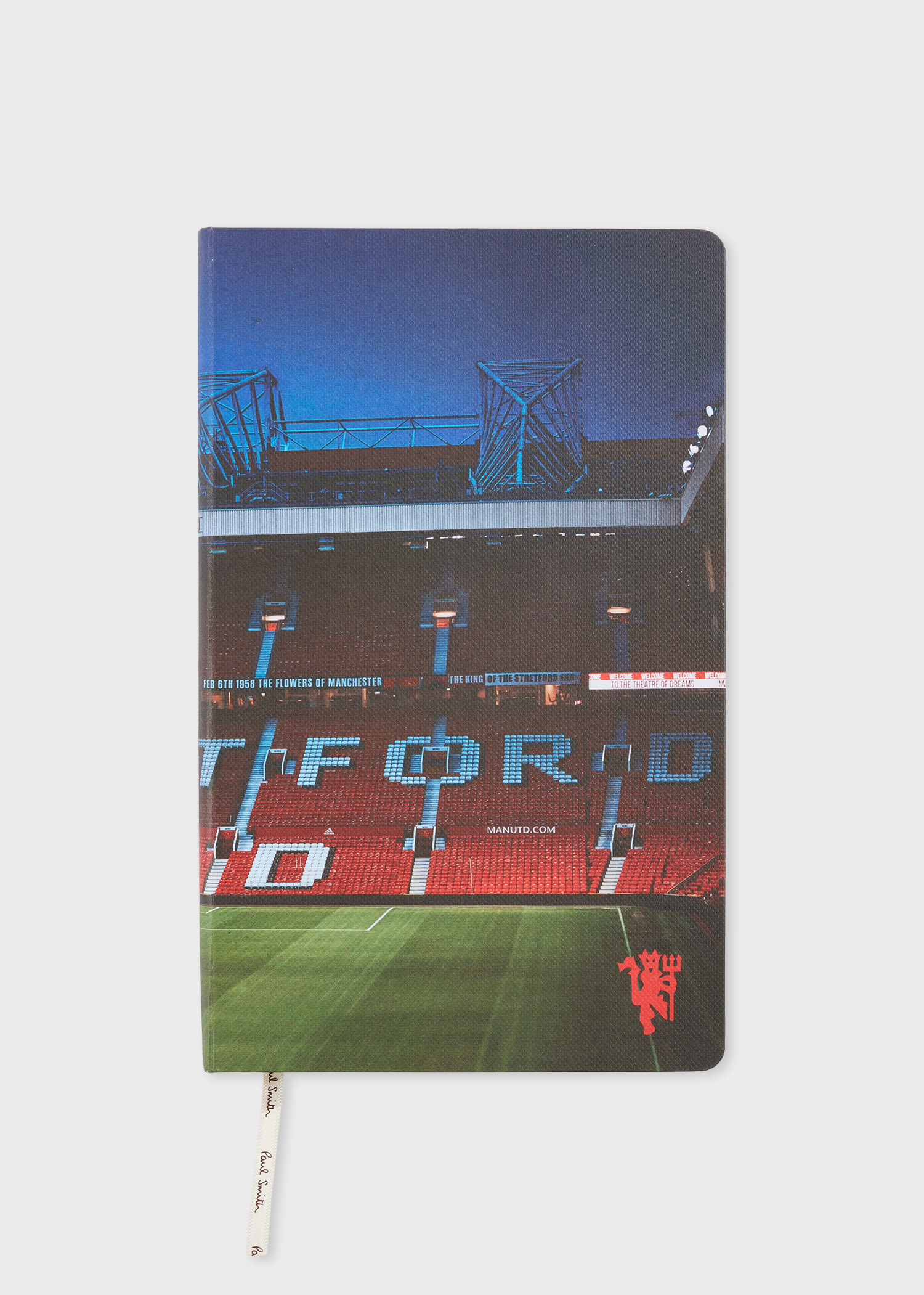 Paul Smith For Manchester United - 'stretford End' Notebook Blue In Blue