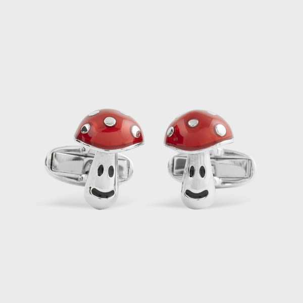 Paul Smith 'toadstool' Cufflinks Red