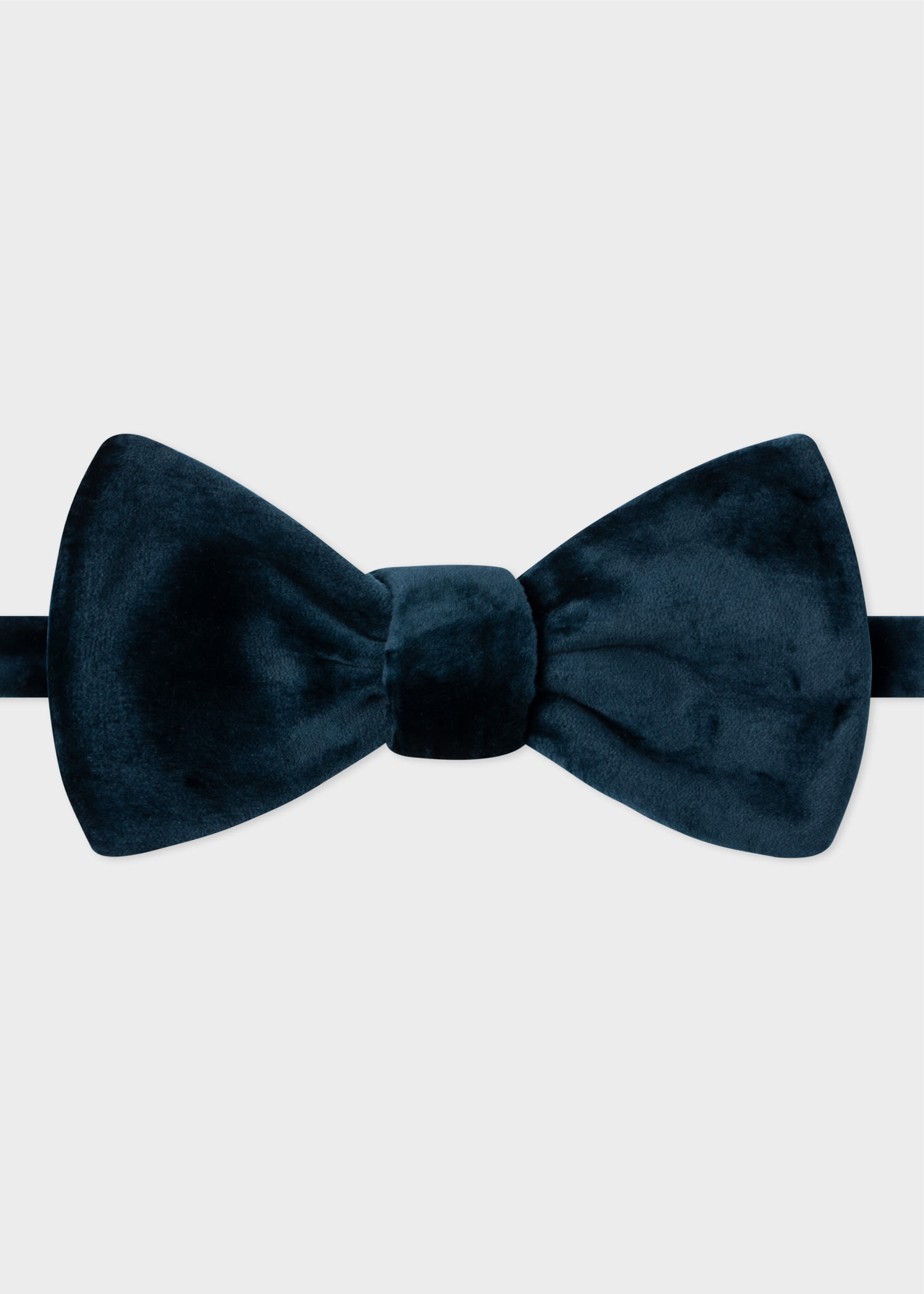 Paul Smith Navy Velvet Self-tie Bow Tie Blue In Blue