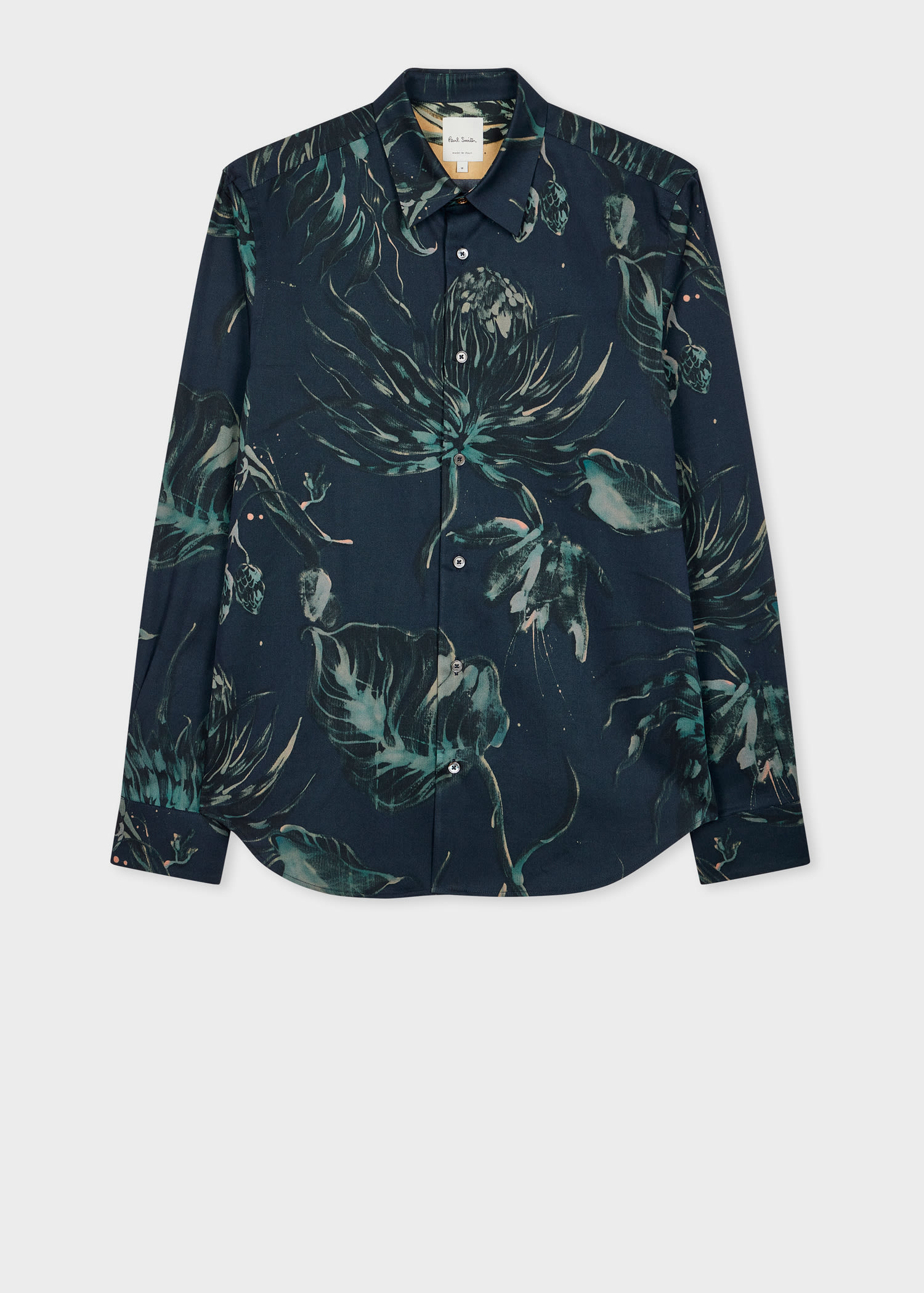 Paul Smith Navy 'Thistleberry' Slim-Fit Shirt Blue