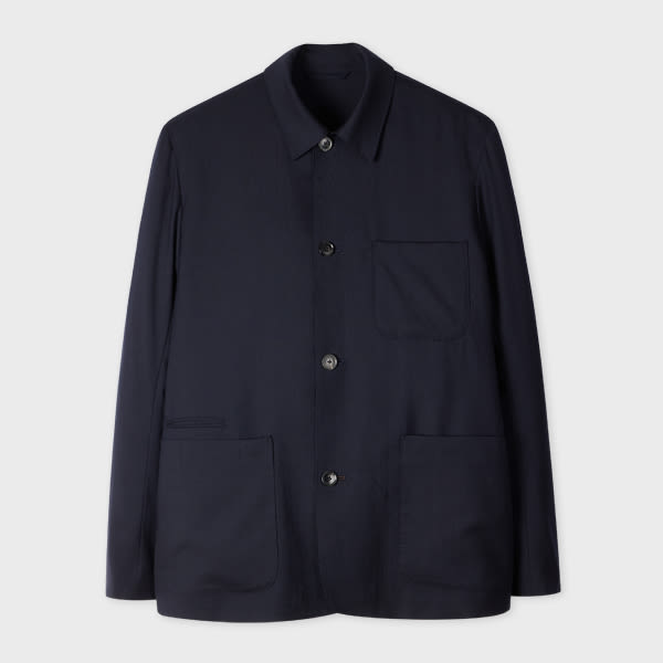 Paul Smith Navy Wool 'a Suit To Travel In' Work Jacket Blue In Blue