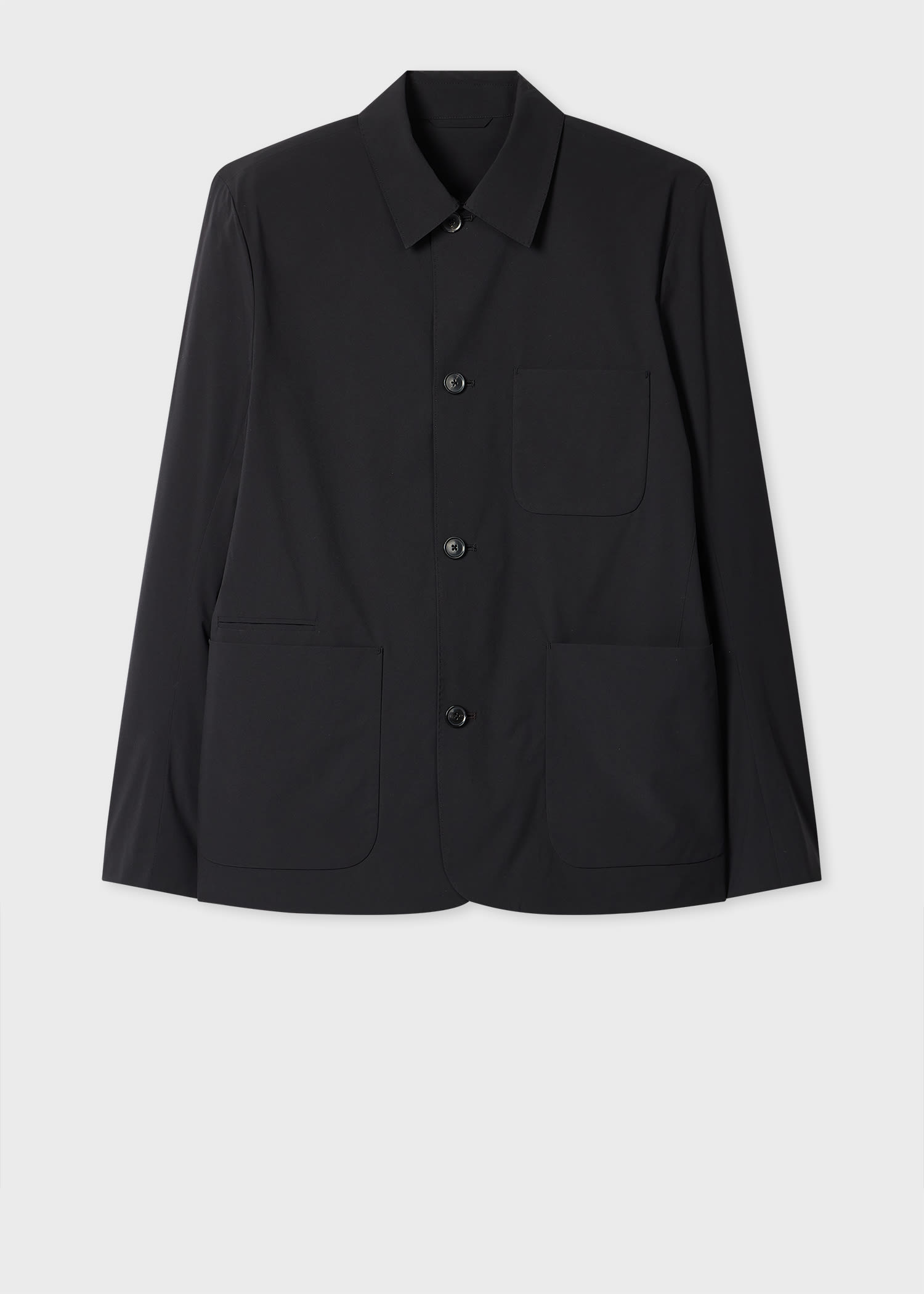 Paul Smith Black Two-way Stretch Work Jacket In Black