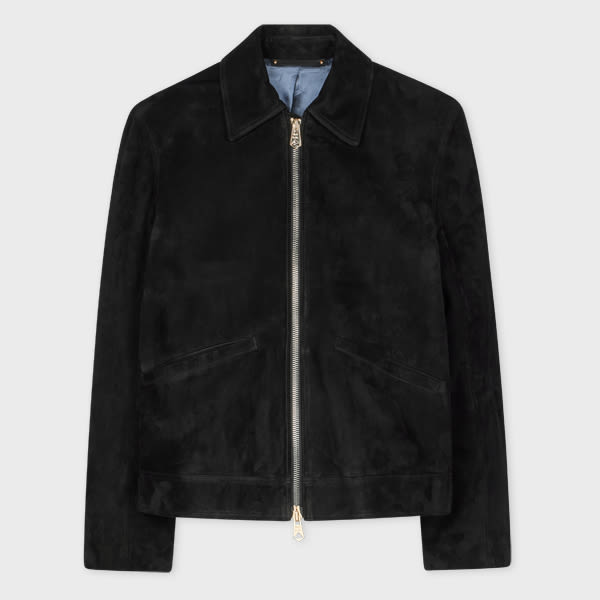 Paul Smith Slim-Fit Black Suede Jacket