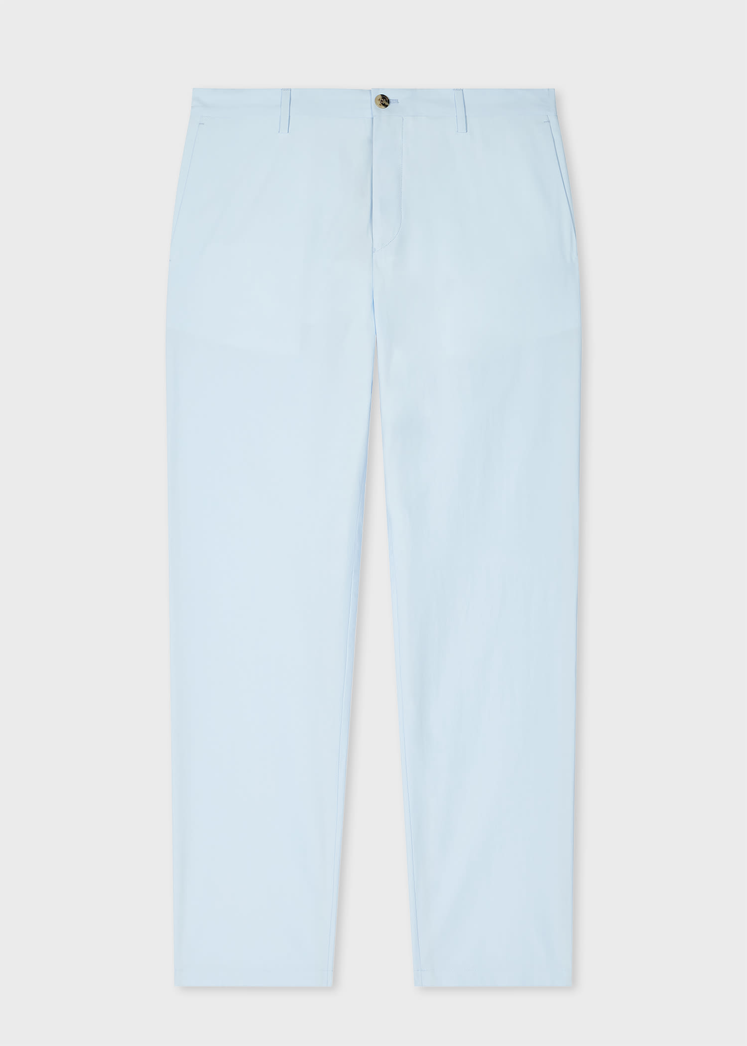 PAUL SMITH LIGHT BLUE COTTON POPLIN CHINOS