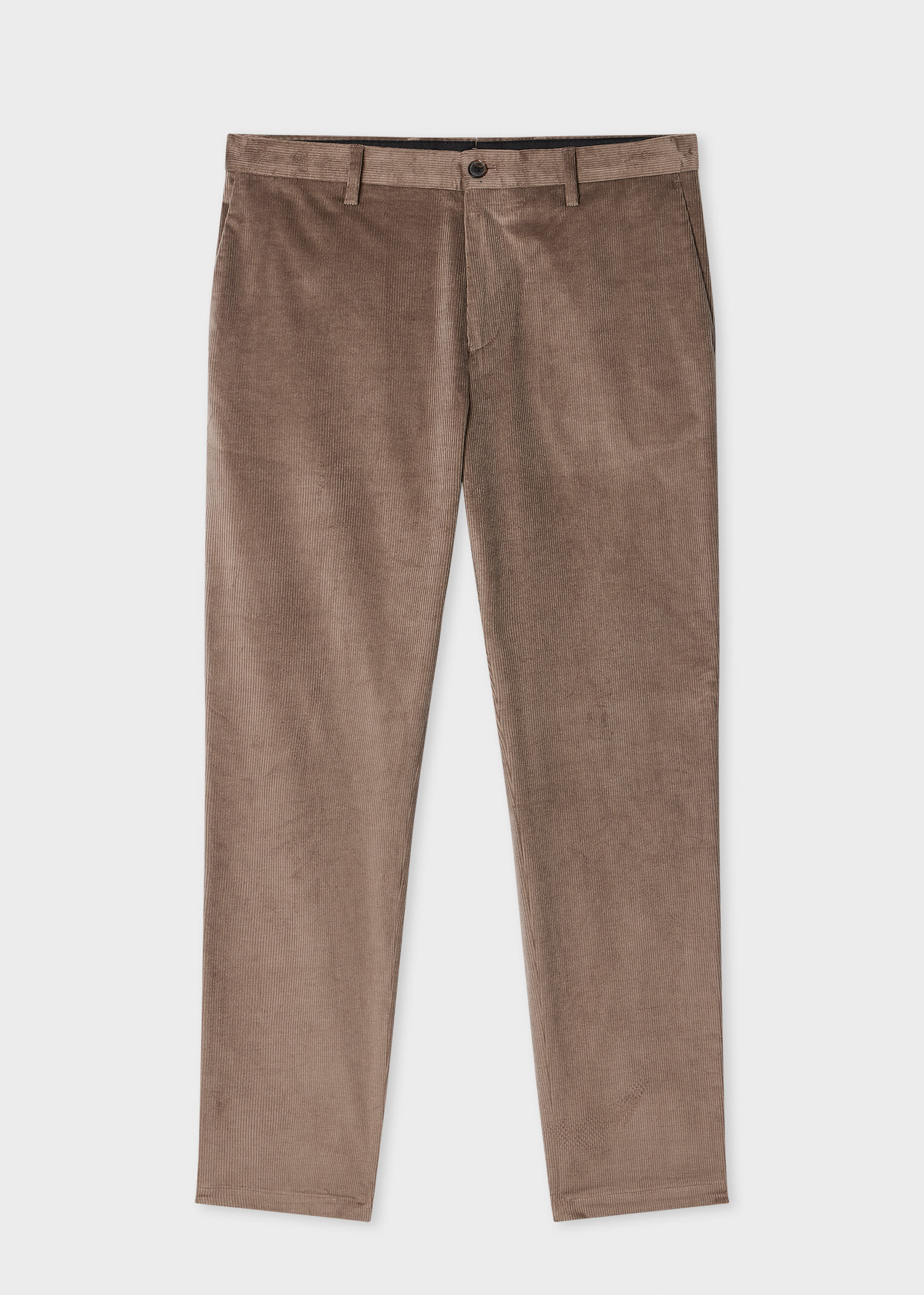 Paul Smith Taupe Cotton and Wool-Blend Corduroy Trousers White