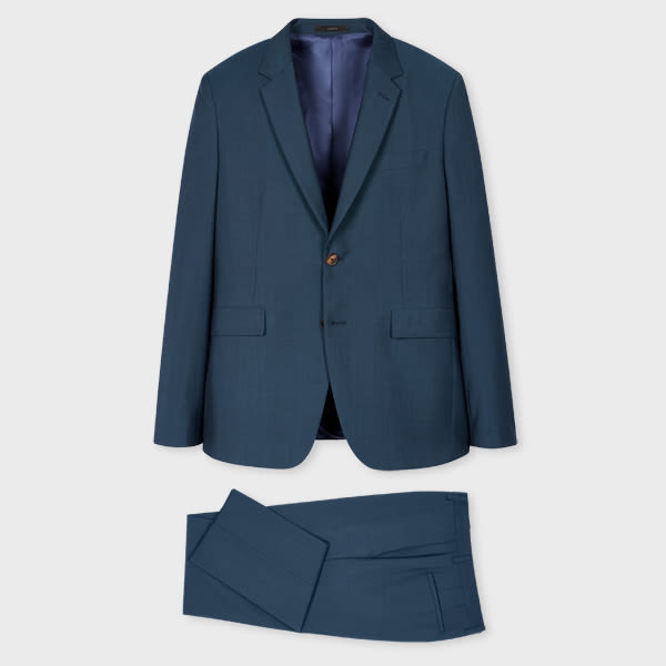 Paul Smith The Kensington - Slim-Fit Dark Teal Wool-Mohair Suit Blue