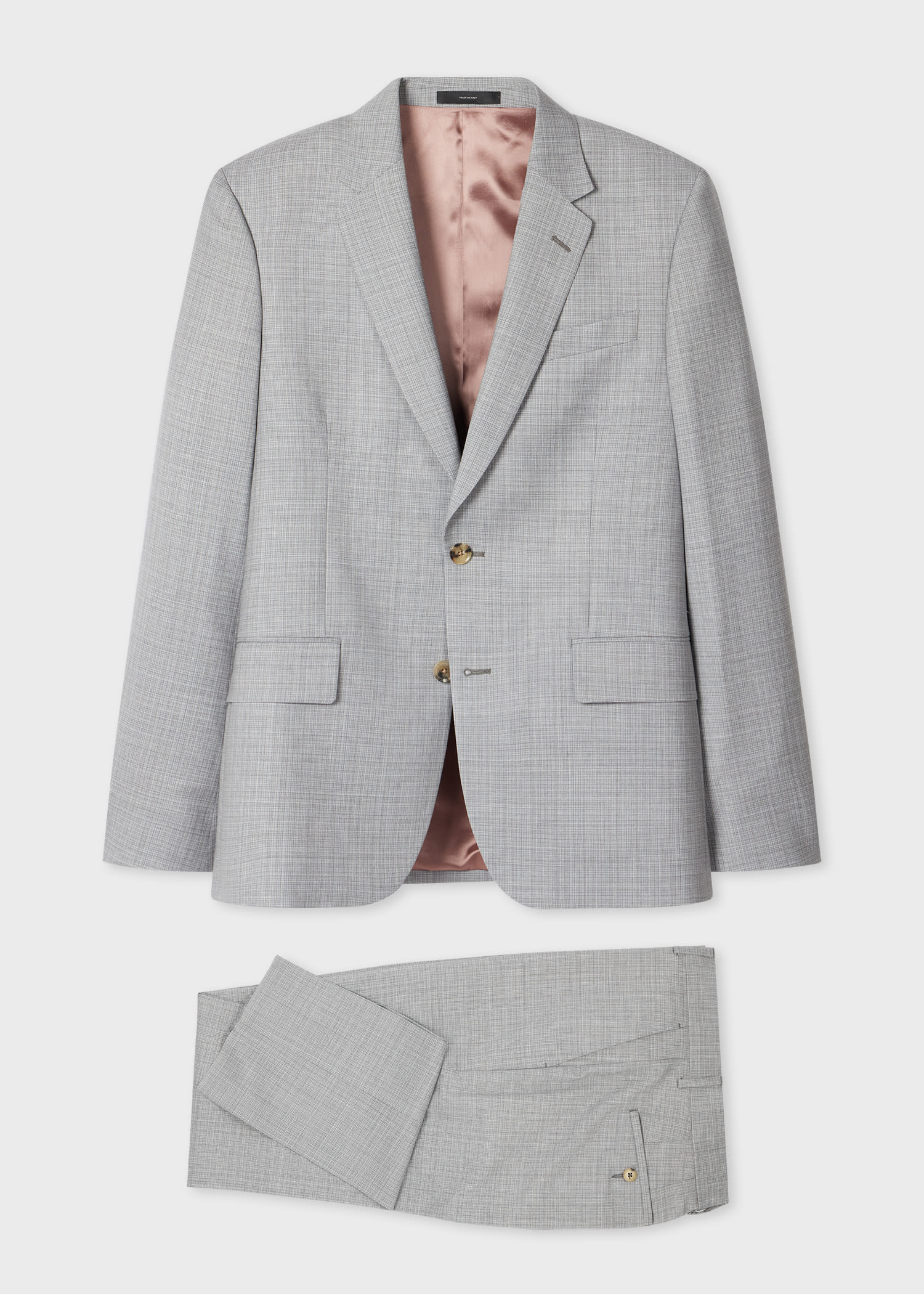 Paul Smith The Soho - Tailored-fit Grey Check Wool Suit