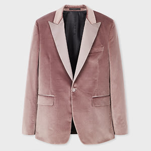 Paul Smith The Soho - Tailored-fit Lilac Velvet Evening Blazer Purple In Purple