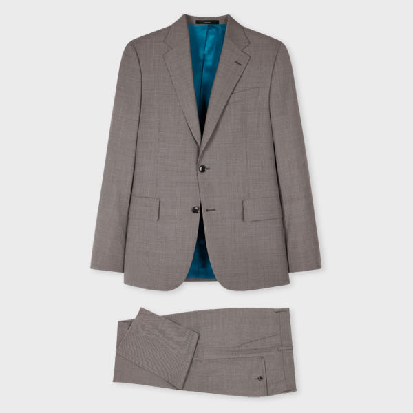 Paul Smith The Brierley - Grey Puppytooth Wool Suit In Grey