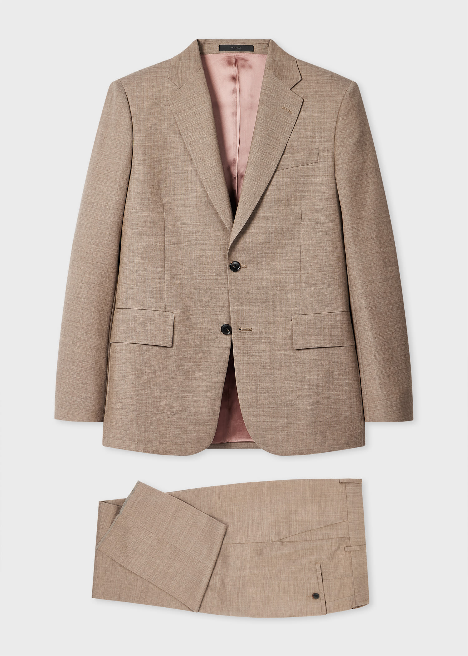 Paul Smith The Brierley - Tan Tropical Wool Suit Brown In Neutral