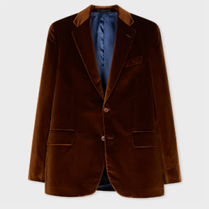 Paul Smith The Brierley - Brown Velvet Blazer In Brown