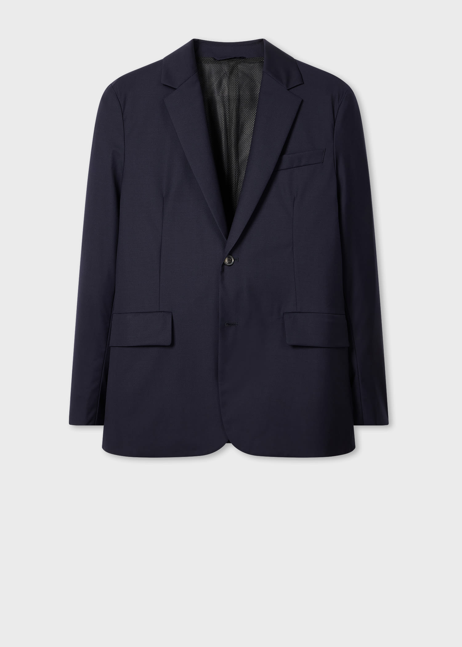 Paul Smith Navy 'storm System' Technical Wool Blazer Blue In Blue