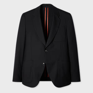 Paul Smith A Suit To Travel In – Black Wool Patch-Pocket Blazer