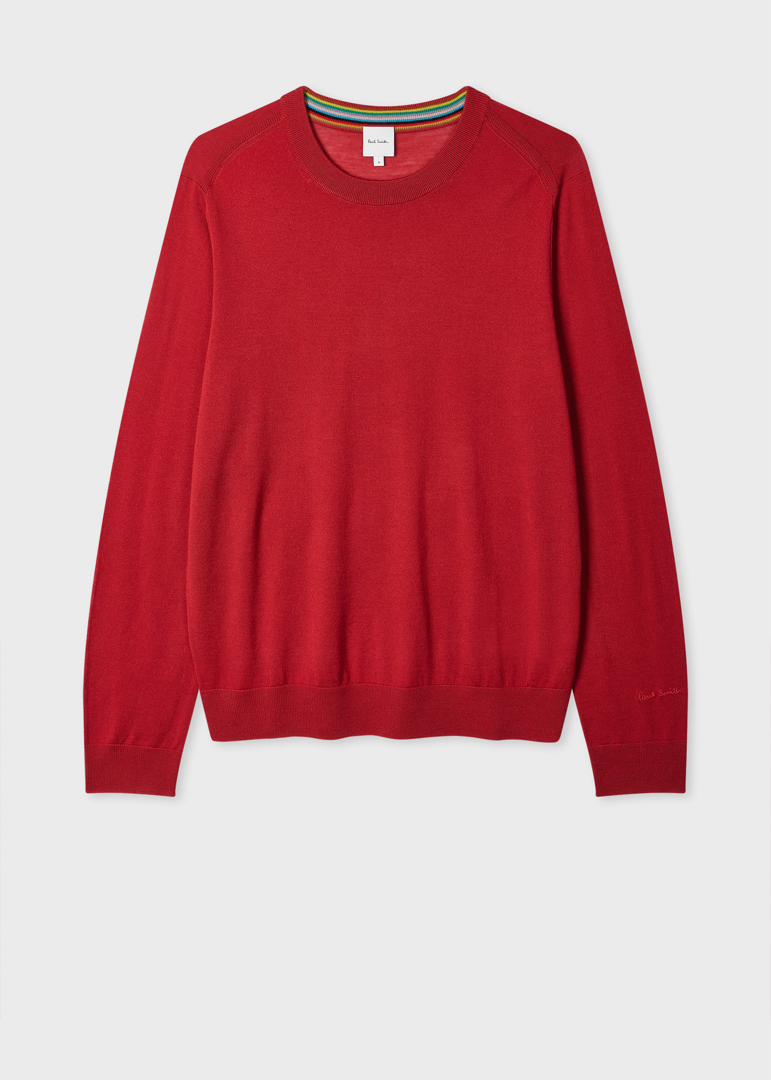 Paul Smith Red Merino Wool Sweater Orange