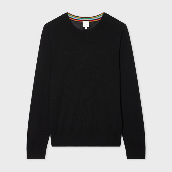 Paul Smith Black Merino Wool Sweater