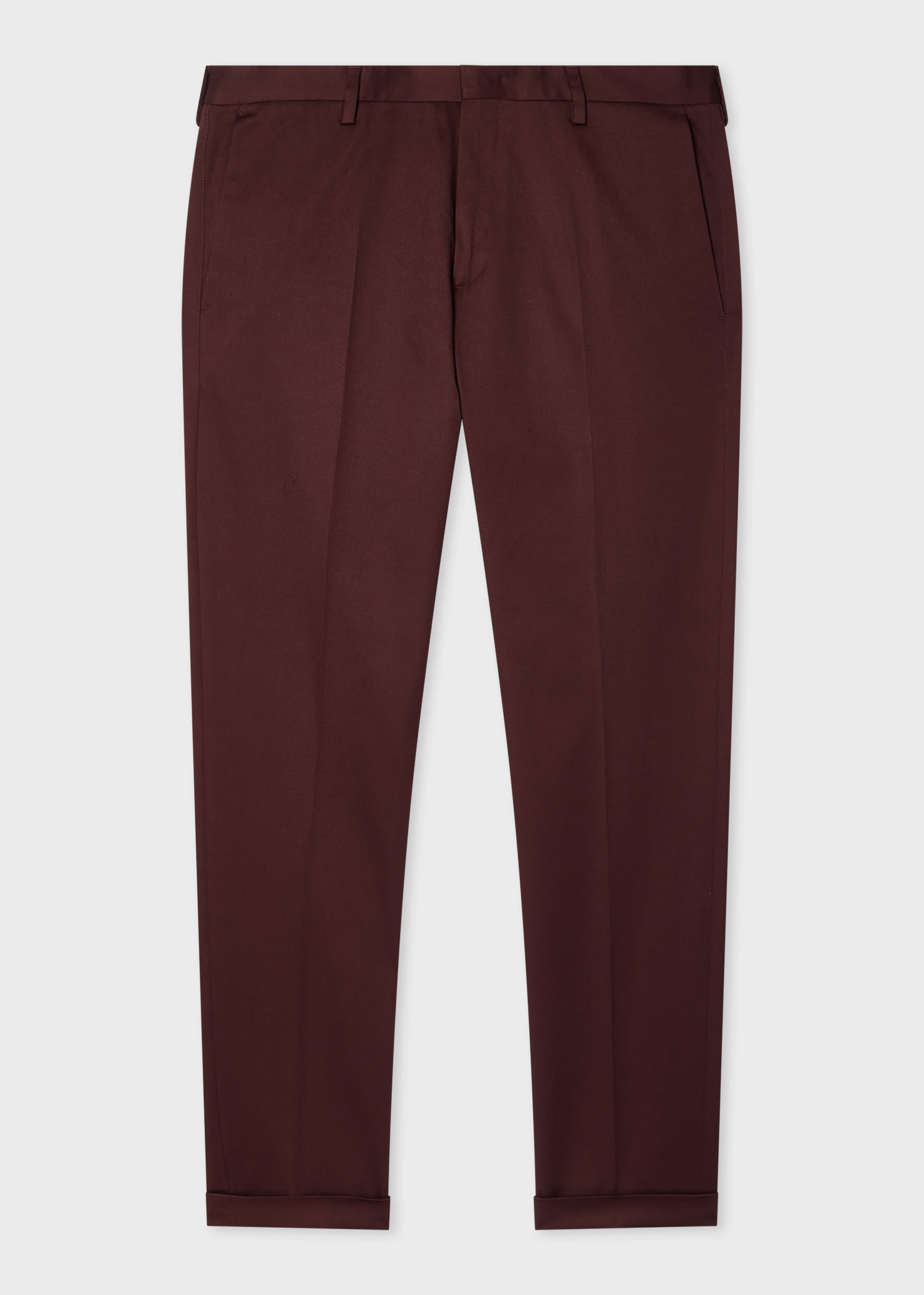Paul Smith Slim-Fit Burgundy Cotton-Stretch Chinos Red